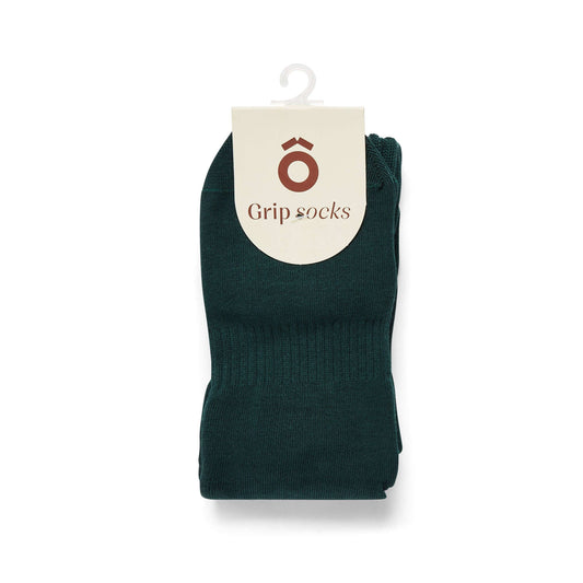 ÔWEAR Pilates Scrunch Grip Socks - Forest Green