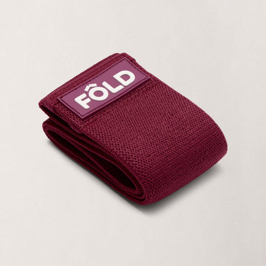 Pilates Resistance Band - Magenta Heavy folded design showcasing premium texture.