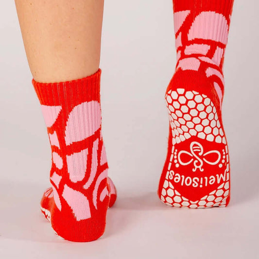 Grip Socks - Pink Giraffe