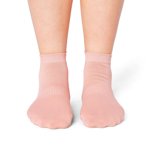 ÔWEAR Pilates Bootie Grip Socks - Rose Pink