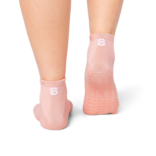 ÔWEAR Pilates Bootie Grip Socks - Rose Pink