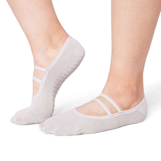 ÔWEAR Ballet Grip Socks - Timber Wolf