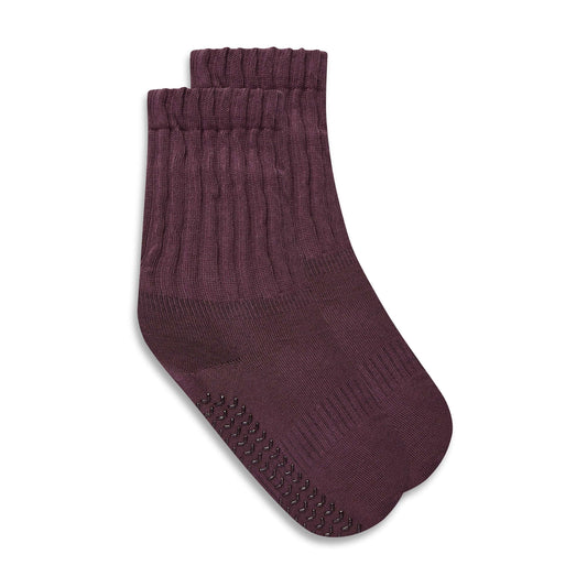 ÔWEAR Pilates Scrunch Grip Socks - Magenta