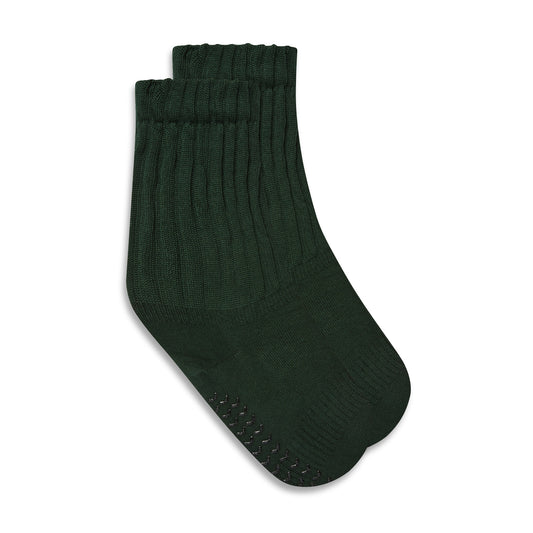 Scrunch Grip Socks - Forest Green