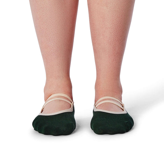 Ballet Grip Socks - Ever Green