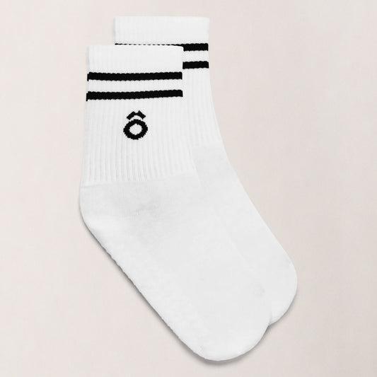 Crew Pilates Socken mit Grifffläche und Widerstandsband-Bundle – Essentials