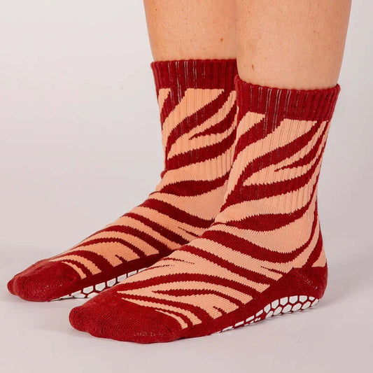 Grip Socks - Scarlet Tiger