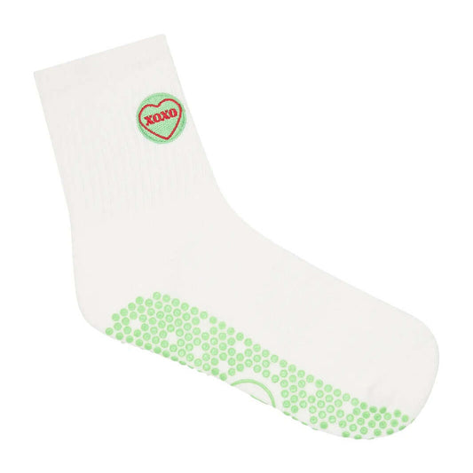 MoveActive Crew Non Slip Grip Socks - XOXO