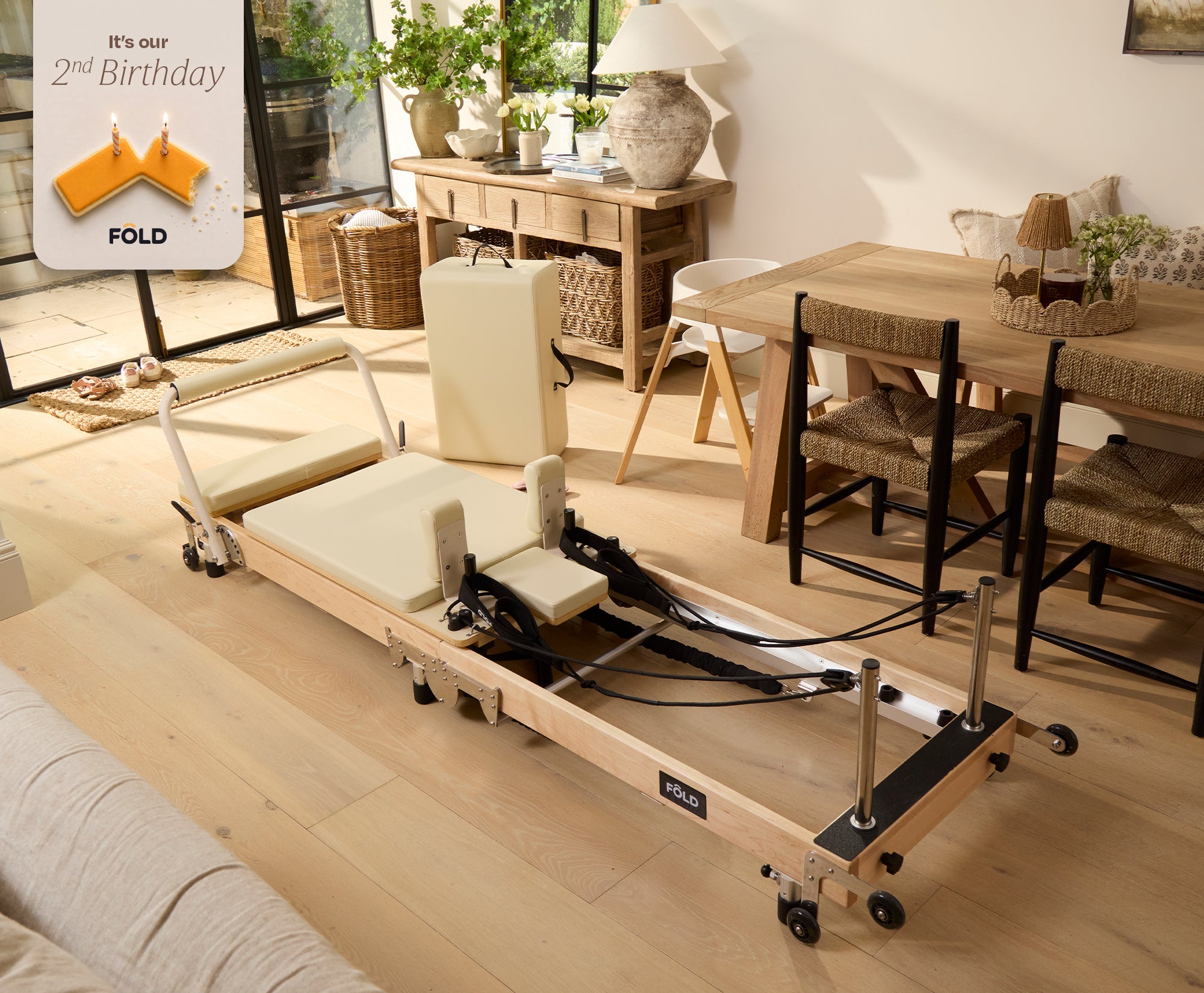 Original FOLD Reformer Bed - With Easi-Fold™