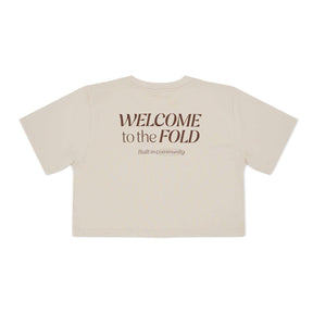 Back of Women’s Classic T-shirt in beige 