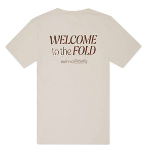 Back of Women’s Classic Hoodie in beige 