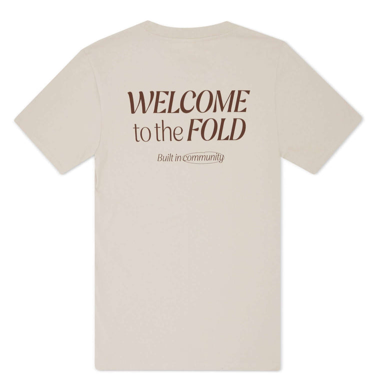 Back of Women’s Classic Hoodie in beige 