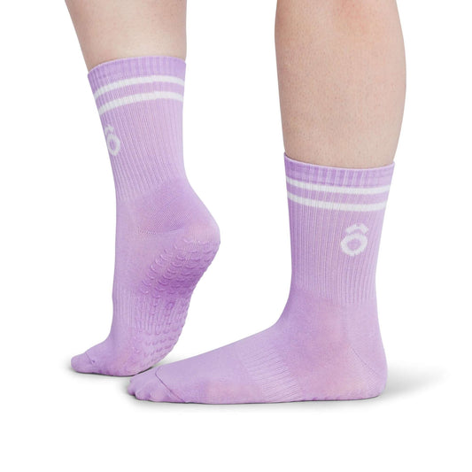 Crew Sporty Stripes Pilates grip sokken – Distel
